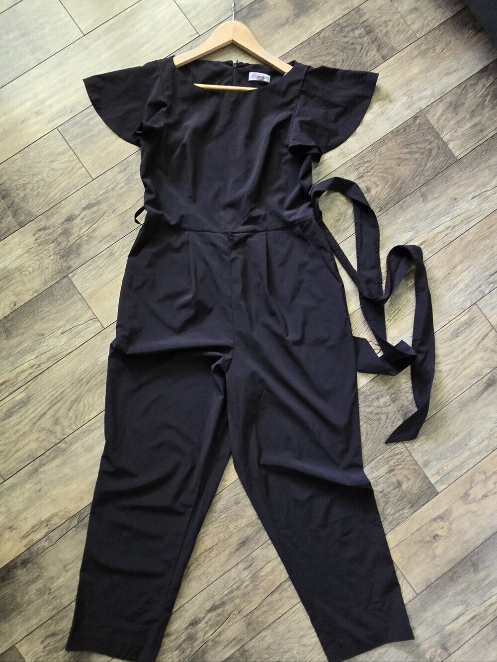 Calvin Klein Womens Blsck Jumpsuit Size 8
